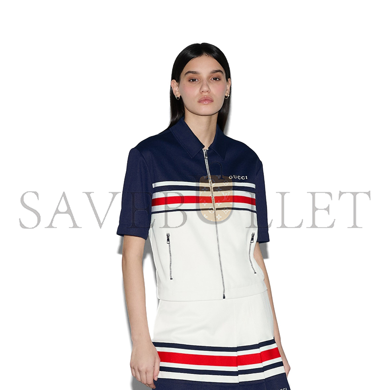 GUCCI TECHNICAL JERSEY ZIP JACKET